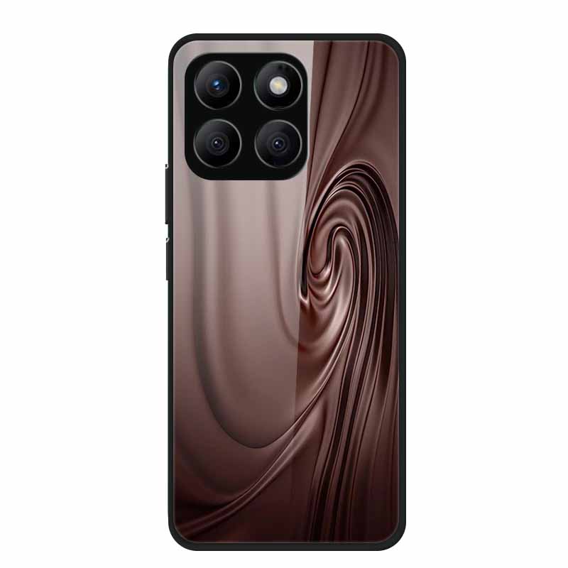 Glass Back Cover For Honor X8c Case X 8 c Soft Bumper Hard Tempered Glass Case For Honor X8c 4G Case HonorX8c X8 c X 8c 6.7" Bag