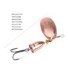 Spinner Fishing Lures with Triple Hooks Metal Lures Hard Metal Spinner Baits Fishing Accessories for Freshwater