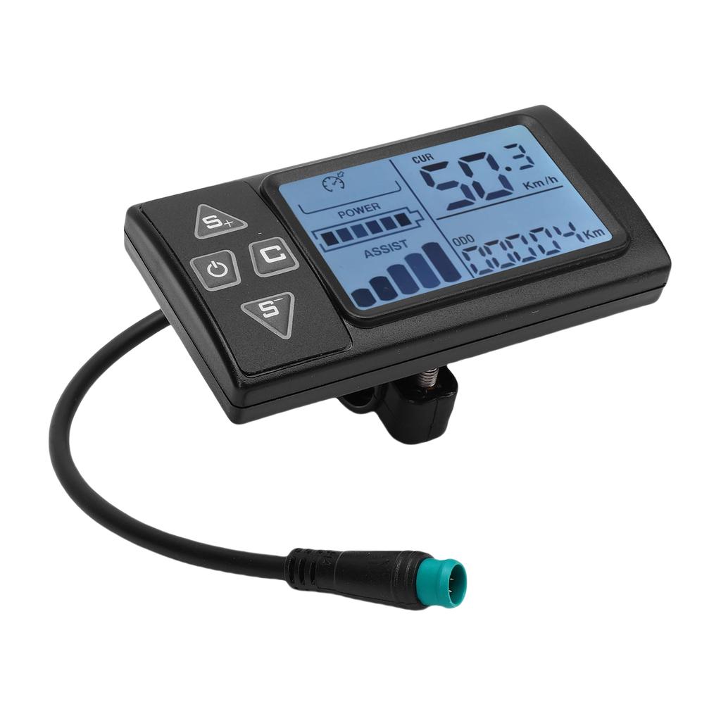 S861 Display LCD Scuter Metru Iluminat din spate Panou de control Scuter cu mufă rezistentă la apă pentru bicicletă montană