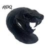 Dark Aesthetic Room Decor 3D Printed Snake Head Ornament Desk Sculpture with Sharp Teeth Detailed Animal Figurine Realistic for Halloween