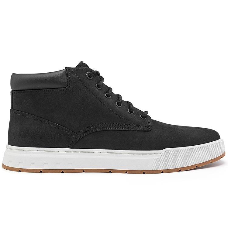 Timberland Maple Grove Wide Fit Leather Chukka Boots 'Black' Men's A5PSGW