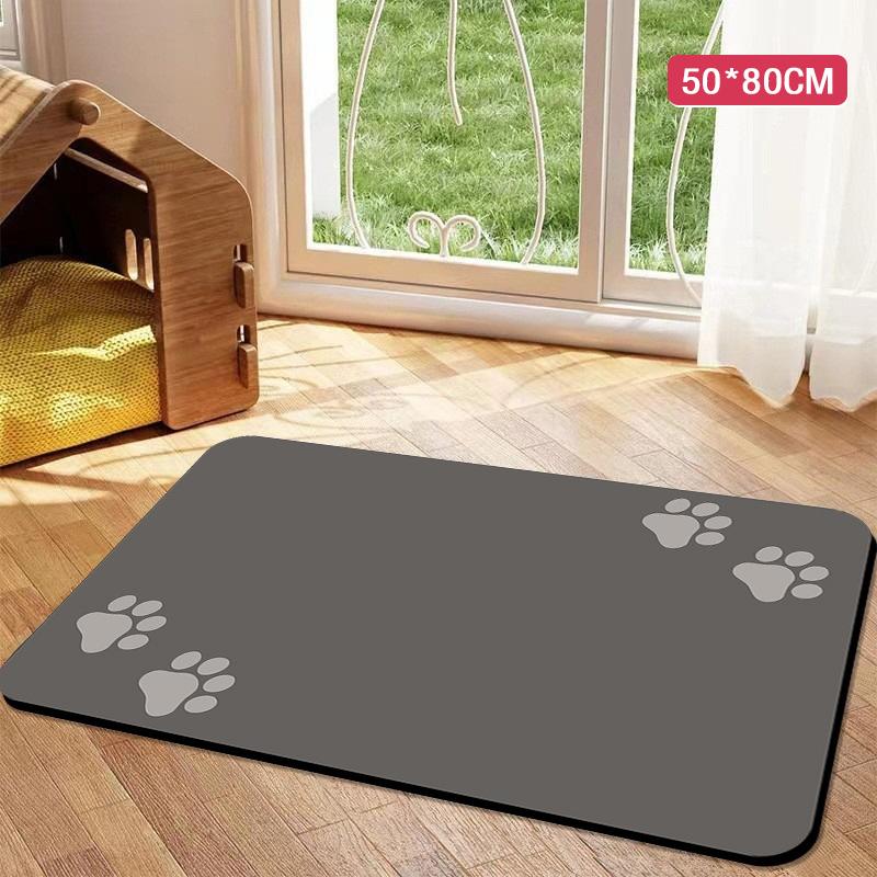 Saugfähige Futtermatte für Haustiere, wasserdichtes Tischset für Futter- und Wassernäpfe für Hunde und Katzen, schnelltrocknende Gummiunterlage, rutschfeste Matte für Zuhause