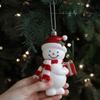 DIY Decor Cartoon Santa Claus Pendant Red&White Hanging Painted Ornaments  Xmas