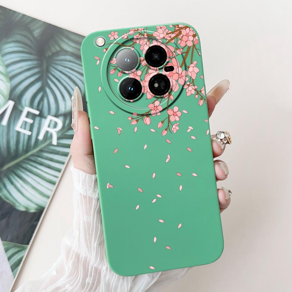 For Infinix Zero 40 4G 5G Back Cover 6.78" On Infinix X6860 X6861 Capa Flower Butterfly Women Fashion Phone Case Liquid Silicone