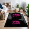 1pc Fight Club Pink Printed Chair Rug for Home Office Use, Living Room Kitchen Game Room Area Carpet