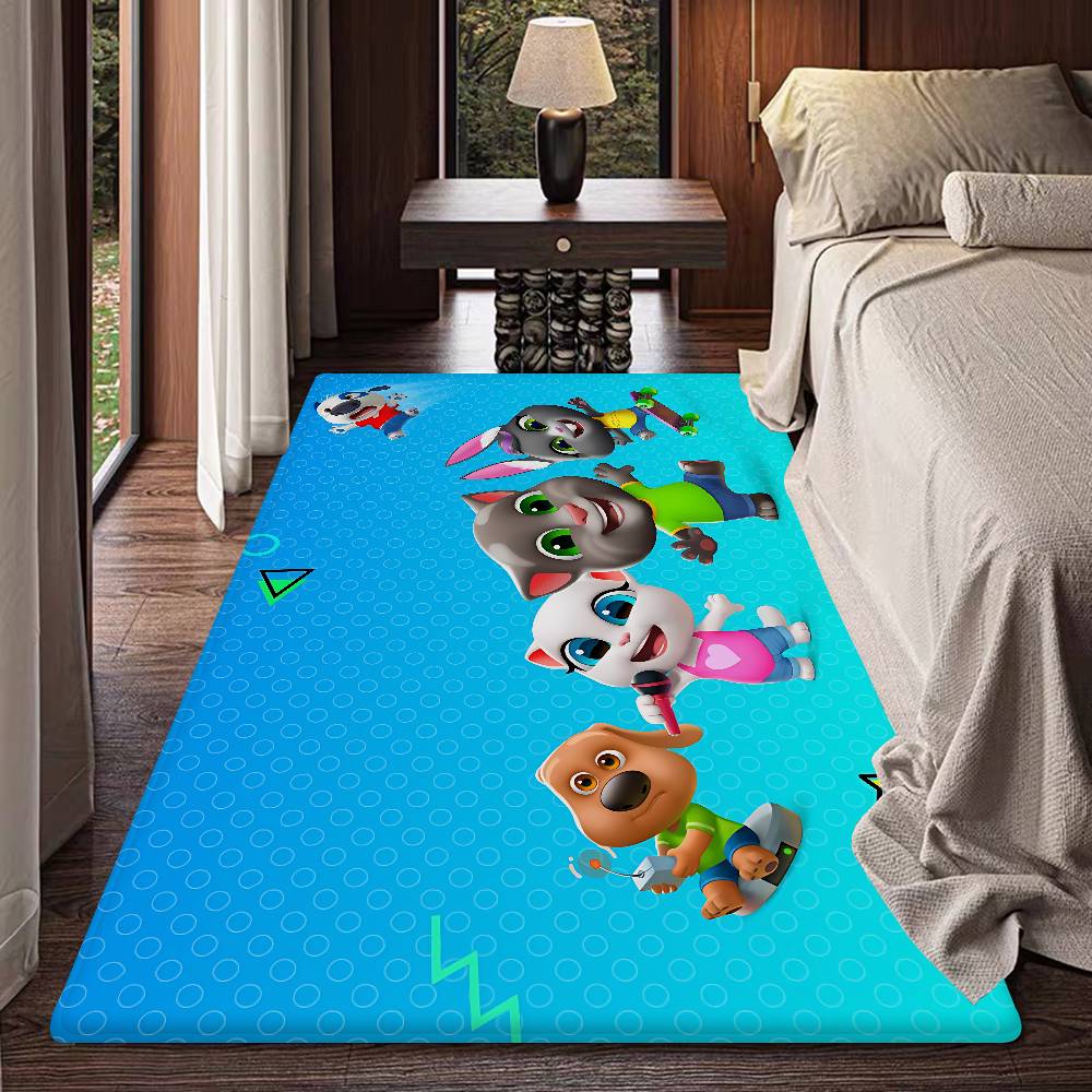 T-Talking T-Tom And F-Friends Room Mats Cheaper Anti-slip Modern Living Room Balcony Printed Household Carpets