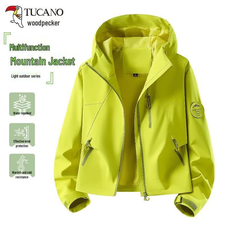 Tucano Women's Petite Hooded Windbreaker Jacket