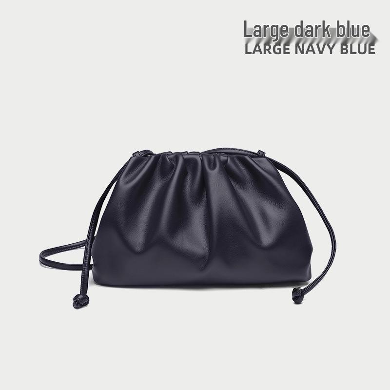 High-End Textured Cloud Dumpling Women's Shoulder Bag - Niche Pleated Design