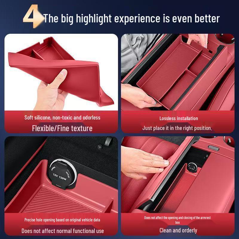Silicone Armrest Storage Mat for 26 AITO M7/M8 Models