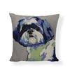 Cartoon Cute Dog Oil Double-Sided Printed Pillow Cover Short Plush Suitable Living Rooms Bedrooms Sofas Throw Cushion Cover