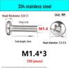 In-Stock 304 Stainless Steel Phillips Pan Head Machine Screw GB818