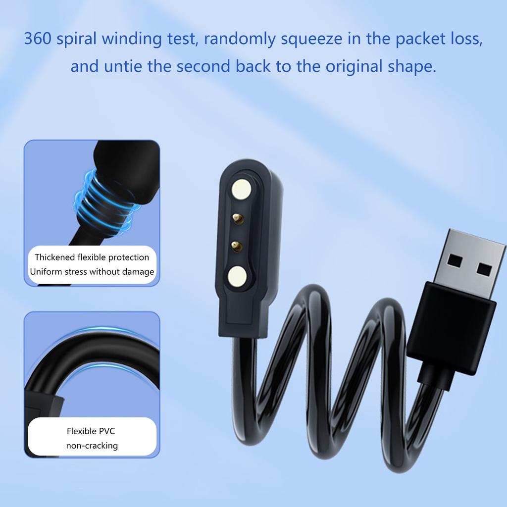 Câble de chargement USB magnétique pour montre connectée LS05/W26/RS4, câble de chargement de remplacement, station d'accueil, accessoires