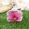 Elegant 7cm Simulated Flowers Hair Claw Durable Orchid Floral Hairpin for Weddings and Special Days