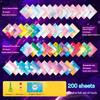 Square Origami Paper Double Sides Solid Color Folding  Lucky Wish Paper Crane Multicolor Handmade DIY Scrapbooking Craft Decor
