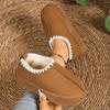 Fashion Autumn and Winter Warm Snow Boots for Women 2025 Fleece Large Cotton Shoes Versatile Platform Bread Cotton Boots