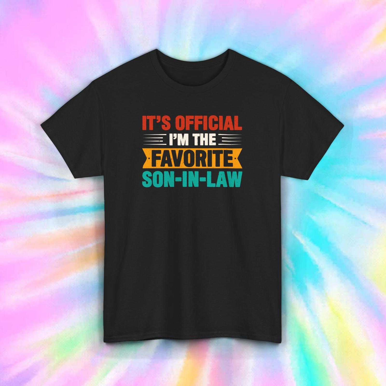 Favorite Son-in-Law Funny Graphic Tee S-5XL Official Family Humor Shirt L
