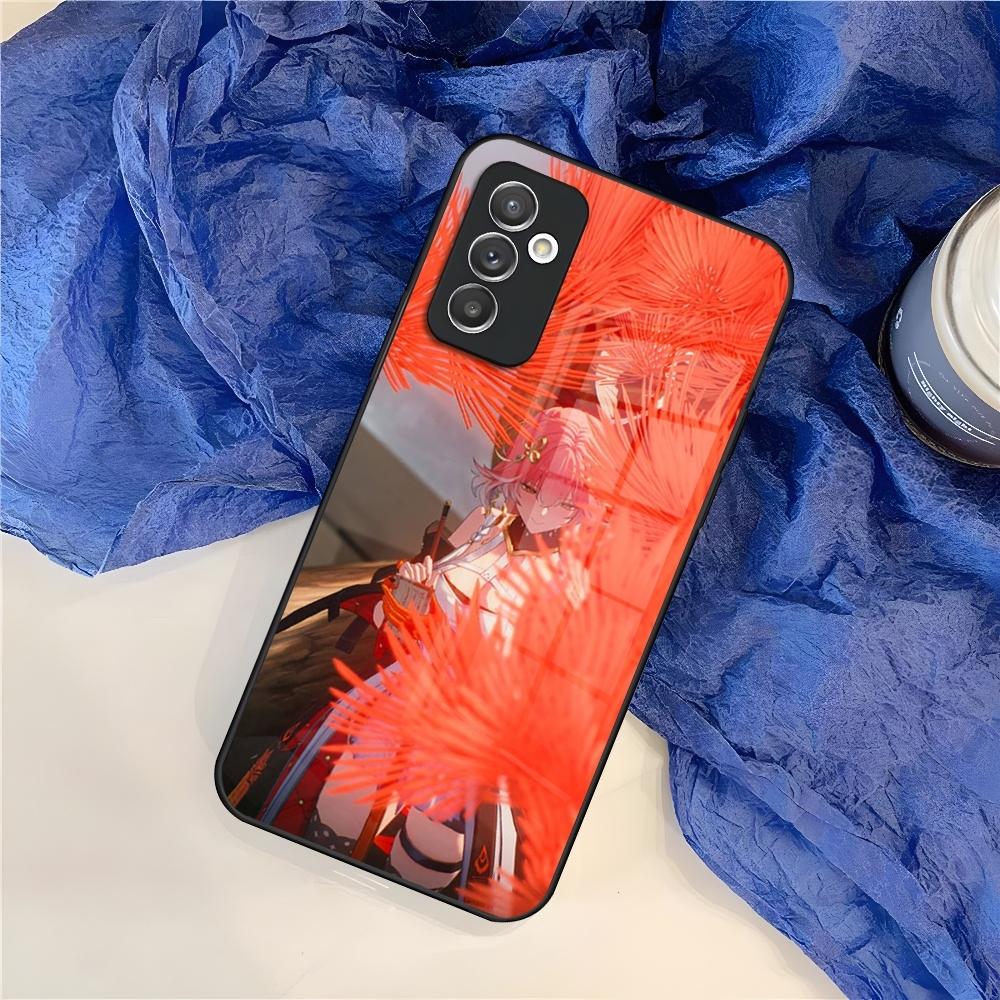 Game Wuthering Waves Phone Case for Samsung S25 S24 S30 S21 S23 S20 S22 Fe S10 E S9 Note 20 Pro Ultra Plus Glass Cover