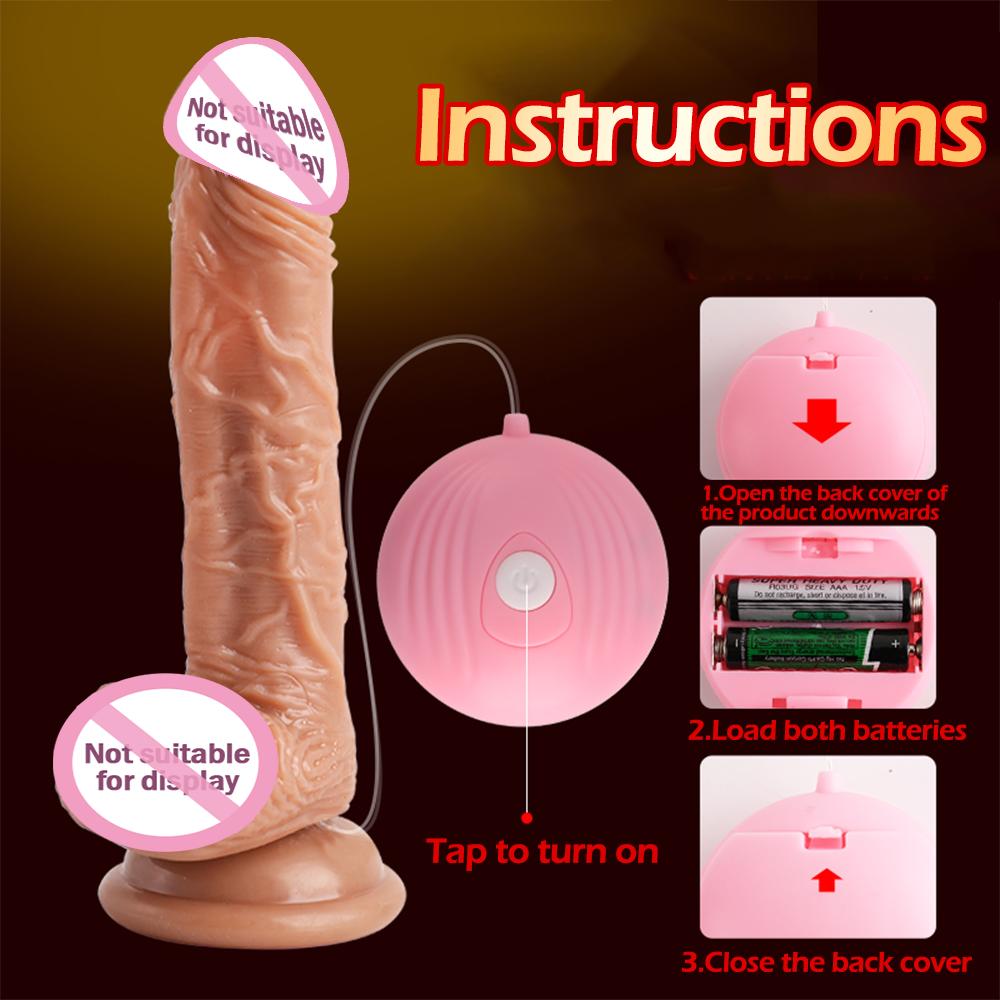 Realistic Dildo with Suction Cup Adult Sex Toys G Spot Vagina Anal Stimulation Anal Trainer Adult Sex Toys for Women