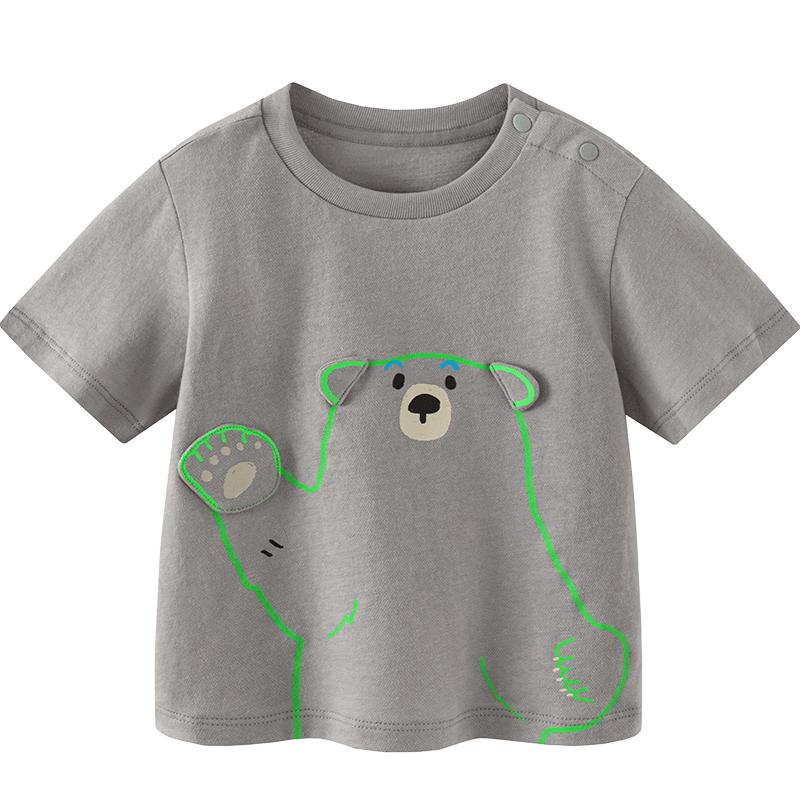 Minibala Kids' Plant Fiber Quick-Dry Cartoon T-Shirt