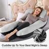 2025 New U-Shaped Extra Large Pregnancy & Adult Luxury Full-Body Maternity Sleep Pillow,Ideal for Side Sleepers