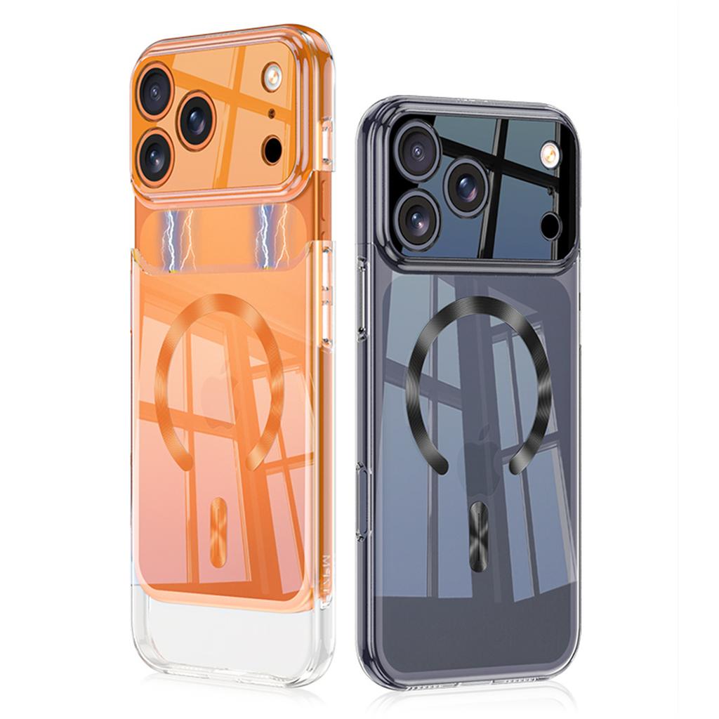 Galvanisierte für Magsafe Magnetische Transparente Handyhülle für iPhone 17 Pro Max 17 Pro Klare Harte Schale Stoßfeste Abdeckung