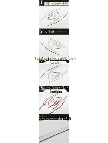 Stainless Steel Anti-Scratch Decorative Window Strip for Elantra (17 Models)