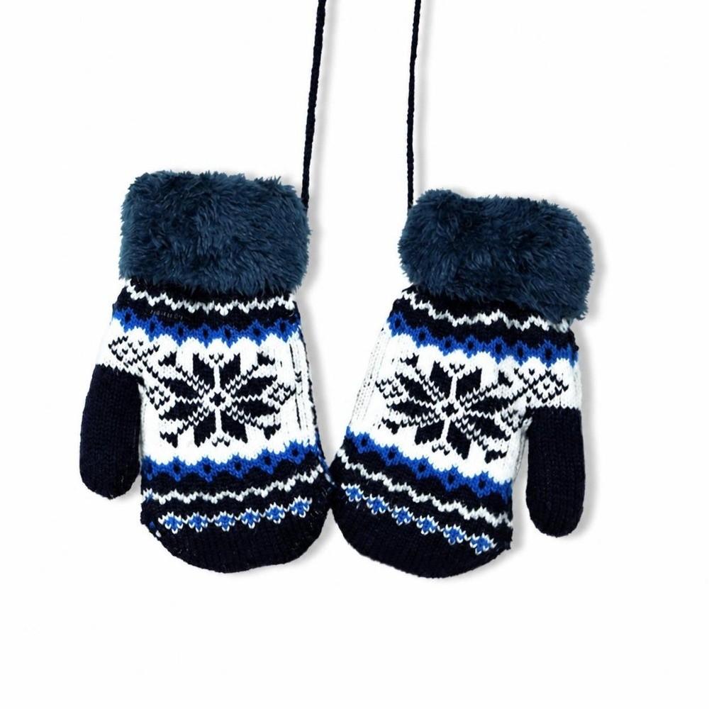 Windproof Kids Winter Gloves Coldproof Baby Gloves Cute Knitted Gloves  Outdoor