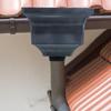 Grey Aluminum Alloy Rainwater Diverter 3000x2200x1800cm Curved Design Downspout Splash Block Gutter Downspout Adapter Outdoor
