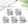 Multi-color Burned Edge Silk Hydrangea Hairpin – Creative DIY Hanfu Hair Accessory for Graduation Caps