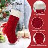 18 Inch Large Christmas Stocking,Knitted Xmas Compression Stocking For Kids,Hanging Stocking For Candy Gift Christmas Decoration