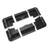 6PCS Solar Panel Roof Corner Bracket UV Resistant Drill Free ABS Plastic Anti Aging for RV Boat Black