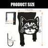 Декоративні Силуети Кішок Металевий Гачок на Двері Тваринний Вішак для Пальта Капелюхів Декорація для Ванної Кімнати Домашній Аксесуар для Зберігання