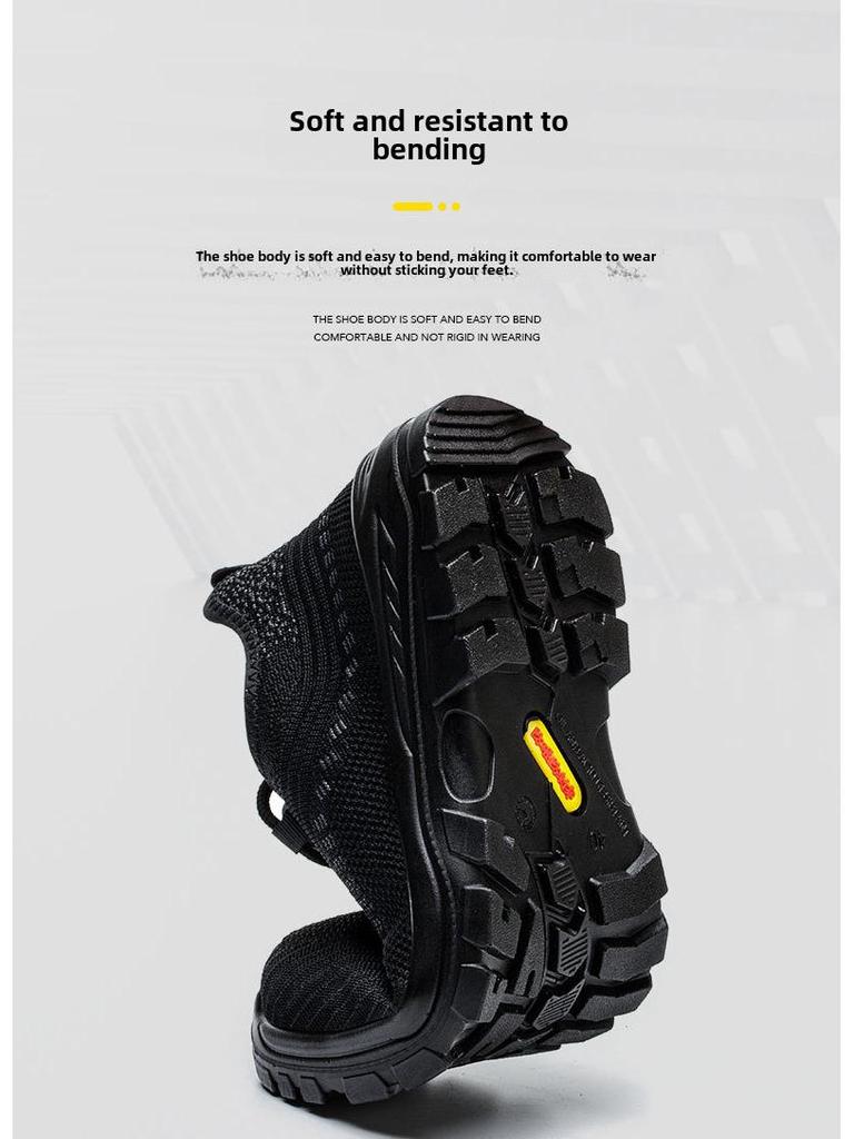 Sicherheitsschuhe für Herren: Leicht, Atmungsaktiv, Abriebfest, Stoßfest, Durchstichfest Elektriker Isolierschuhe, Sicherheitskontrollfreundlich