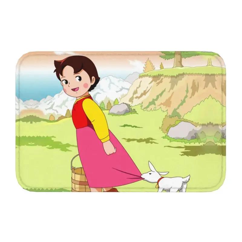 Custom Heidi Peter And Grandpa Doormat Anti-Slip Entrance Bathroom Kitchen Floor Door Mats Garage Rug Carpet Footpad