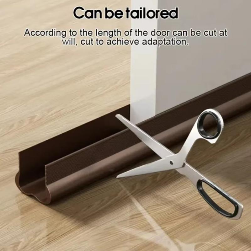 Flexible Door Bottom Sealing Strip Door Gap Soundproofing Wind and Dust Proof Weather Strip Under Door Draft Stopper Tape 93cm