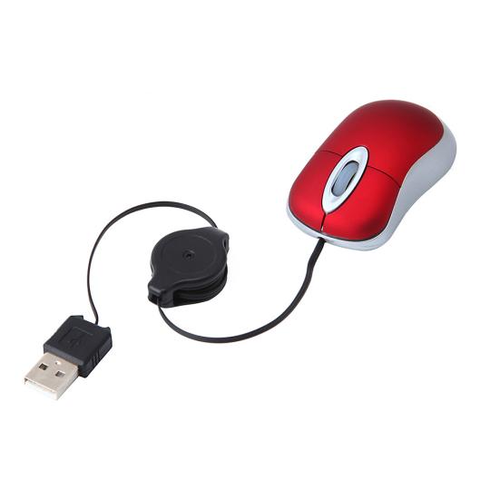 Universal Telescopic 3 Computer Laptop USB Keys 1600DPI Optical Mini Wired Mouse