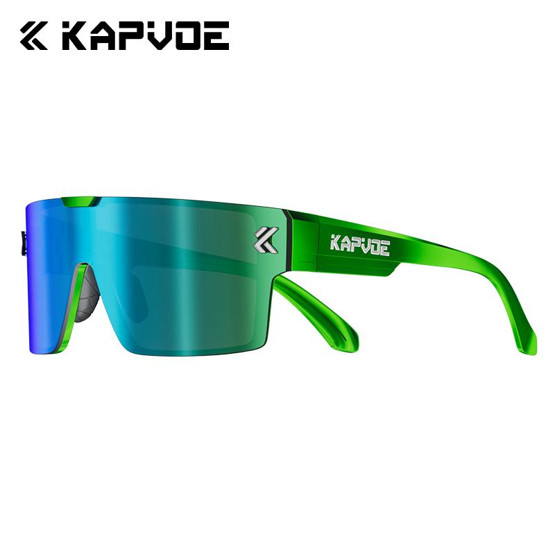 KAPVOE TR90 Magnetic Cycling Sunglasses Quick Change Lens High Contrast Sports Eyewear for Men Running