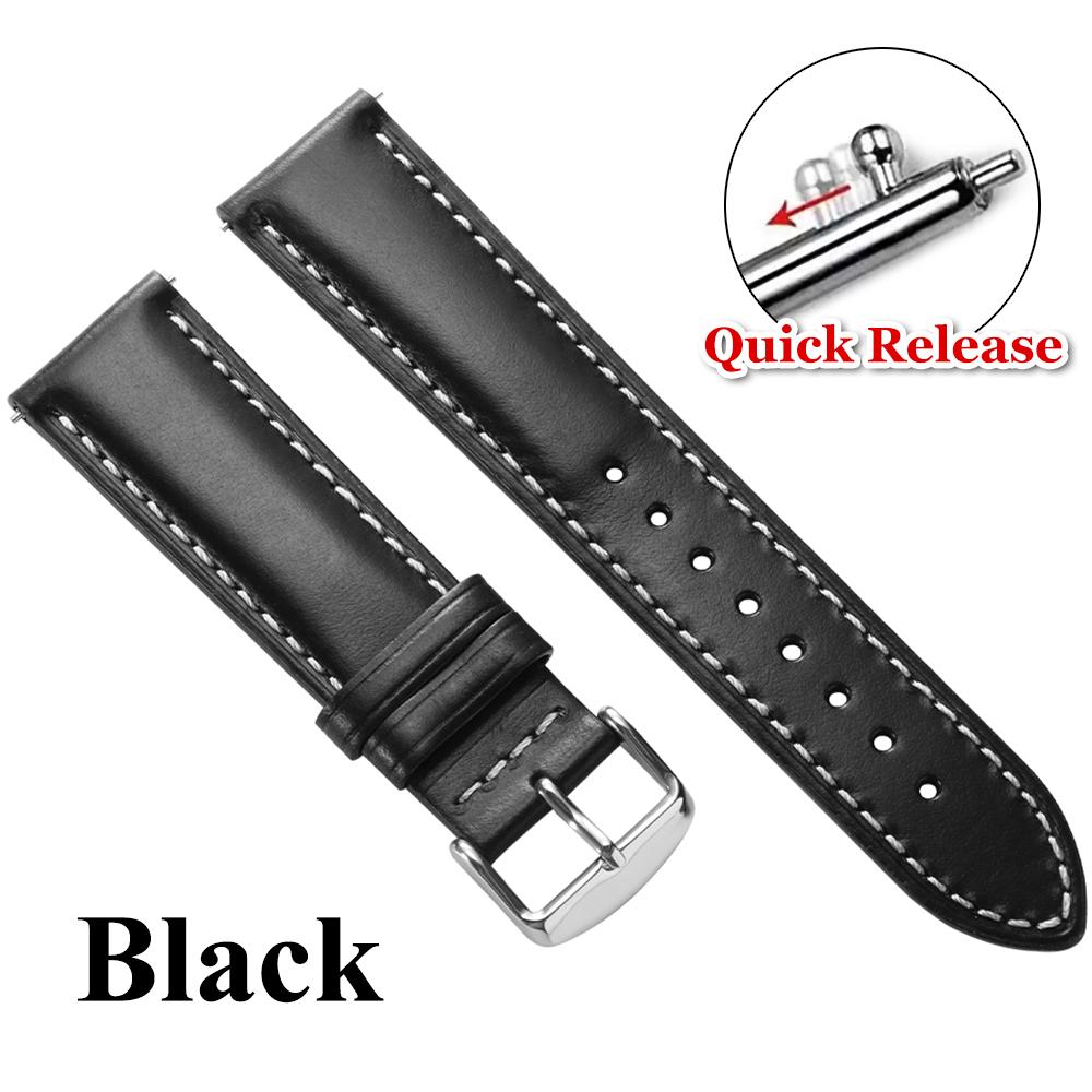 Vintage Oil Wax Calfskin Watch Band Quick Release Bracelet for Seiko Soft Cowhide Strap for Omega Business 18/20/22mm Wristband