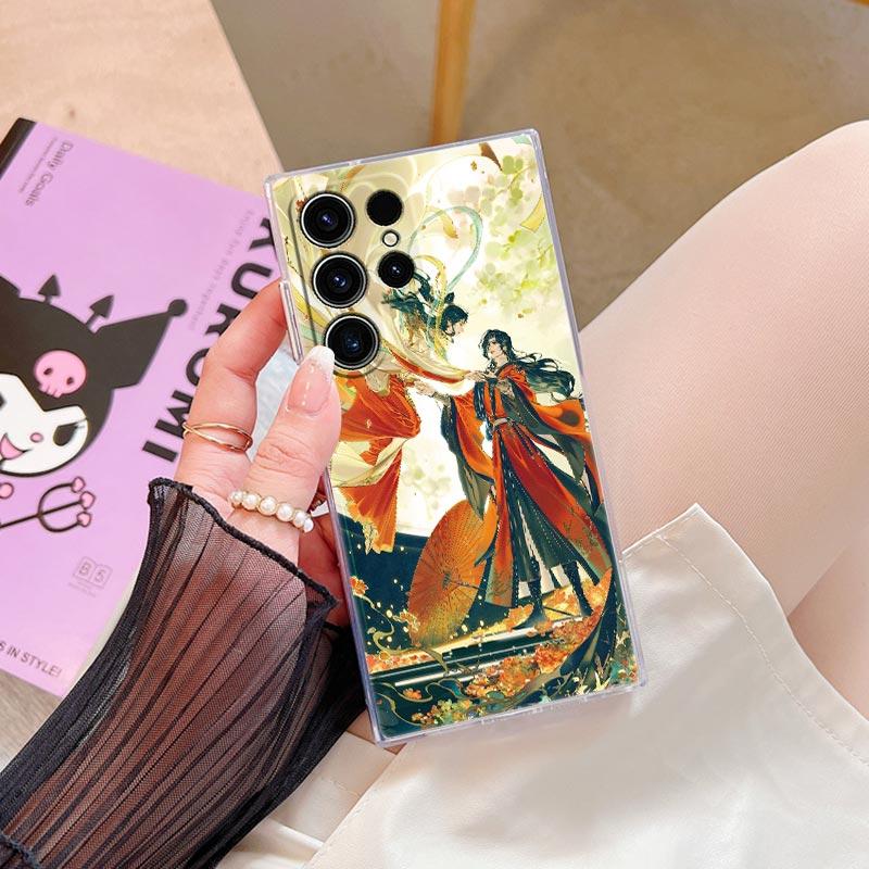 Heaven Official's Blessing Anime Phone Case For Samsung S26 S25 S24 S23 Ultra S22 S20 Plus S21 S25 FE Clear Cover S26Ultra Funda