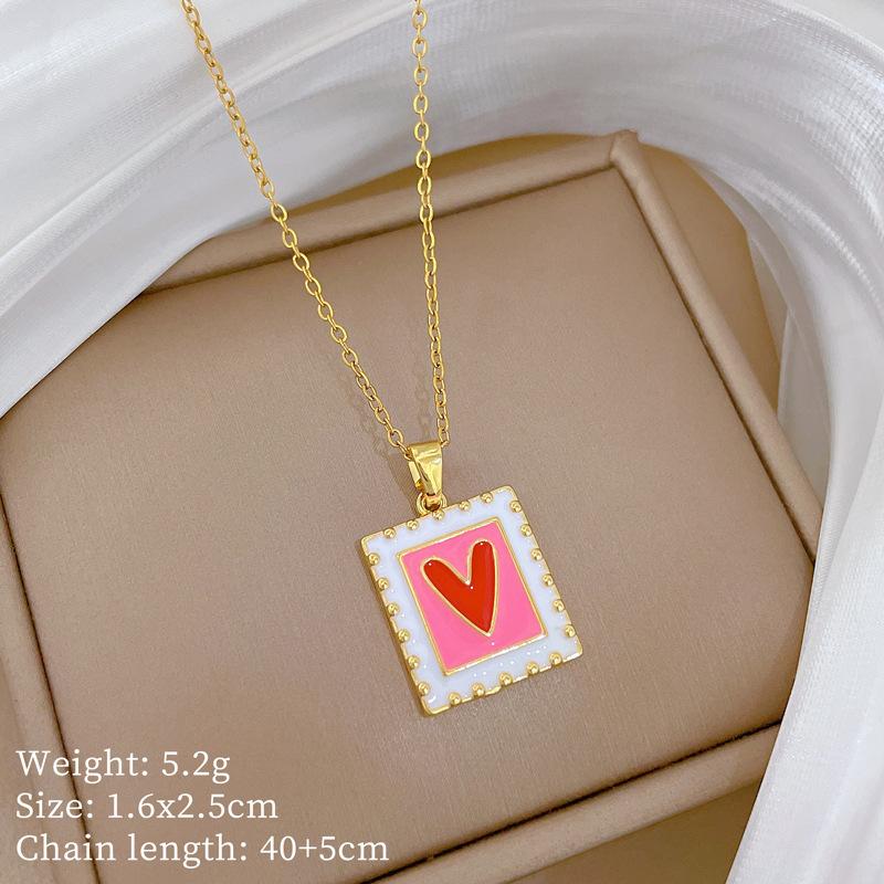 Copper Micro-Inlaid Cross Fashionable Light Luxury Temperament Gorgeous Full Diamond Necklace Female Versatile Collarbone Chain Titanium Steel