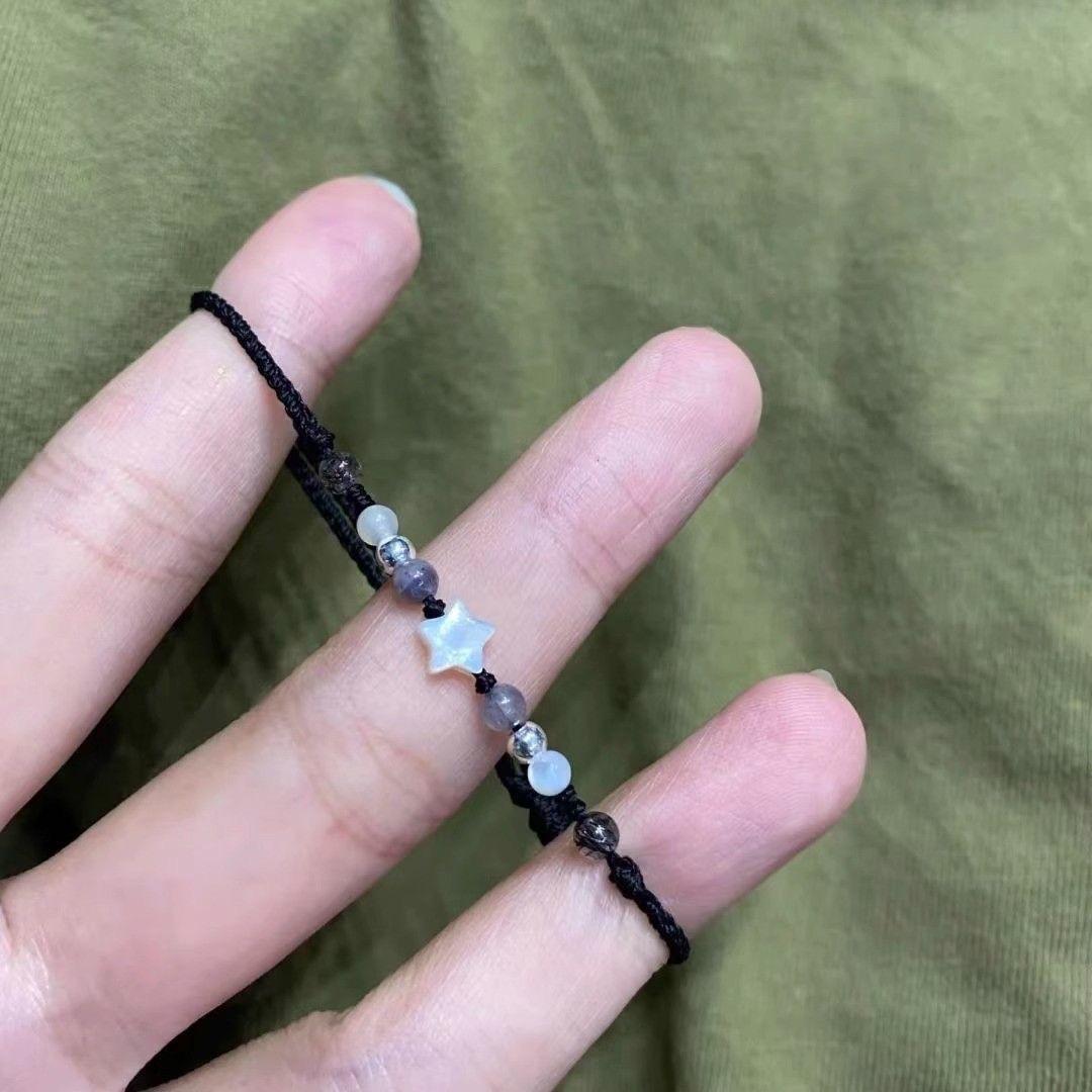 

Супер Осветляющий Кожу Звездный Браслет из Бисера: Изысканный, Высококлассный, Простой Женский Браслет-Веревка