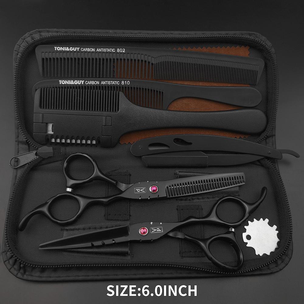 VP Professional Hairdressing Scissors Barber Set 5.5 6.0 Hairdresser Hair Beauty Scissors Set Corte de Cabelo Desbaste Ferramentas de Salão