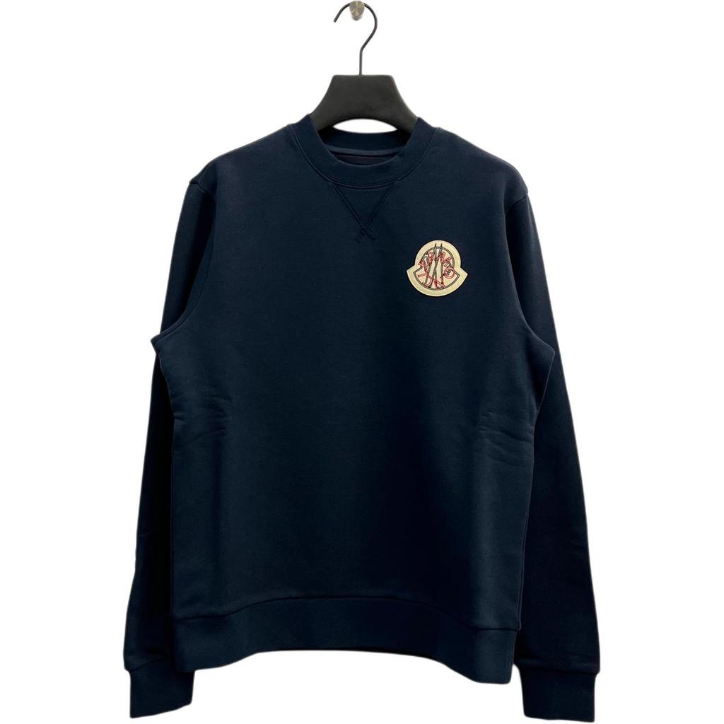 Moncler Monochrome Crew Neck Long Sleeve Sweatshirt Men Tops K20918G00061899V477B