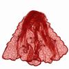 Elegant Embroidered Flower Lace Scarf Lightweight Breathable Mesh Sunscreen Shawl Long Silk Scarf Women