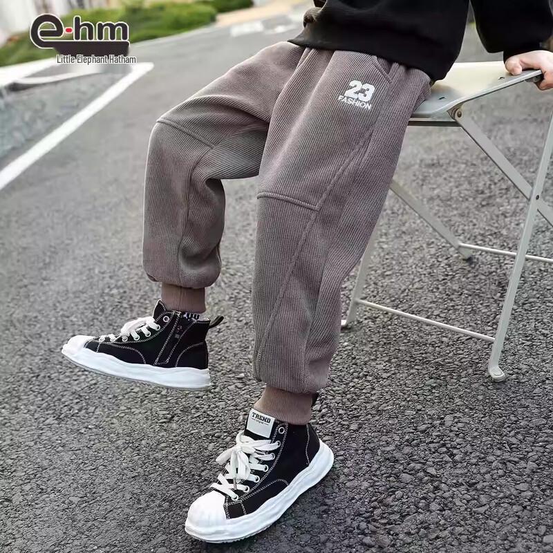 Boys  Plush Corduroy Winter Casual Pants 160 cm