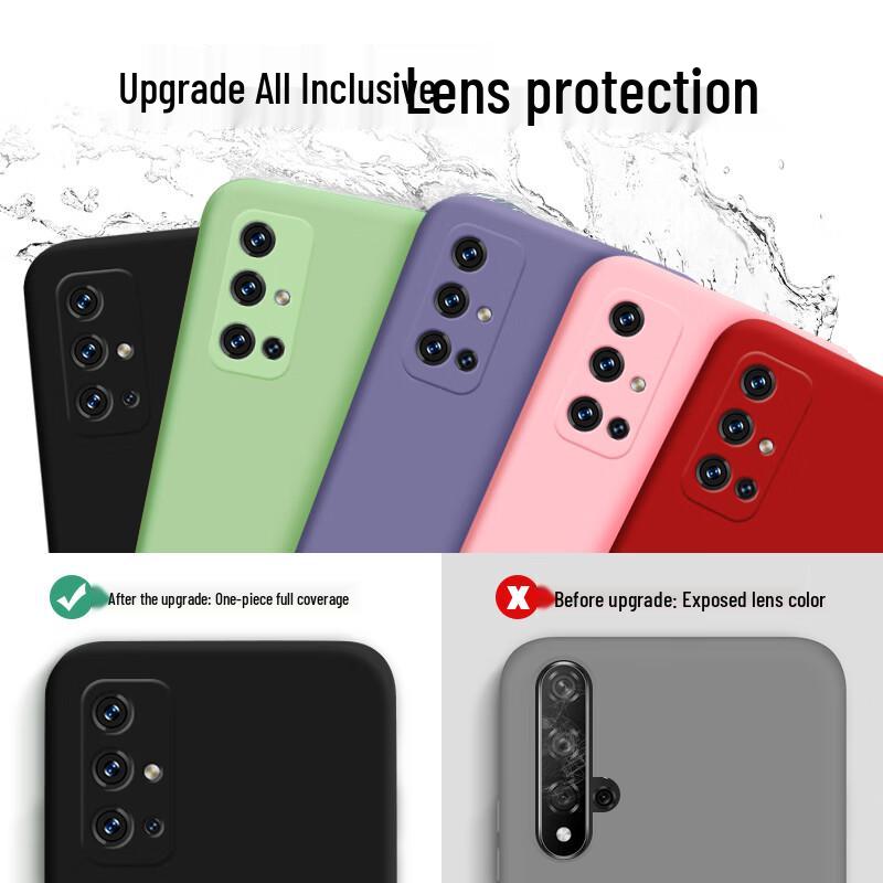 KEKLLE Liquid Silicone Phone Case with Full Lens Protection for Honor 30s & Honor 30