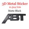 Car Front Grliie Badges 3D Metal ABT Emblem Body Trunk Decor Stickers Accessories For S Sline Quattro S6 S7 S8 A4 TTRS A6L RS
