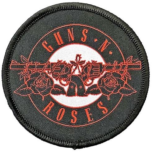 Guns N Roses Patch de logotipo circular One Size vermelho/preto