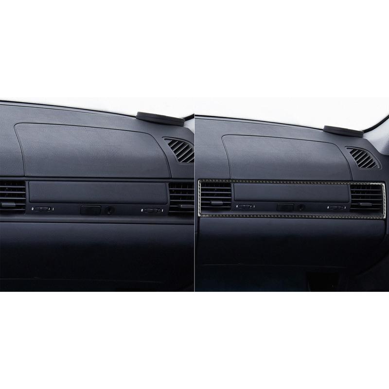 Real Carbon Fiber Car Accessories Passenger Dashboard Air Vent Trim Cover Soft Sticker For BMW E36 3 Series/M3 1994 1995 1996