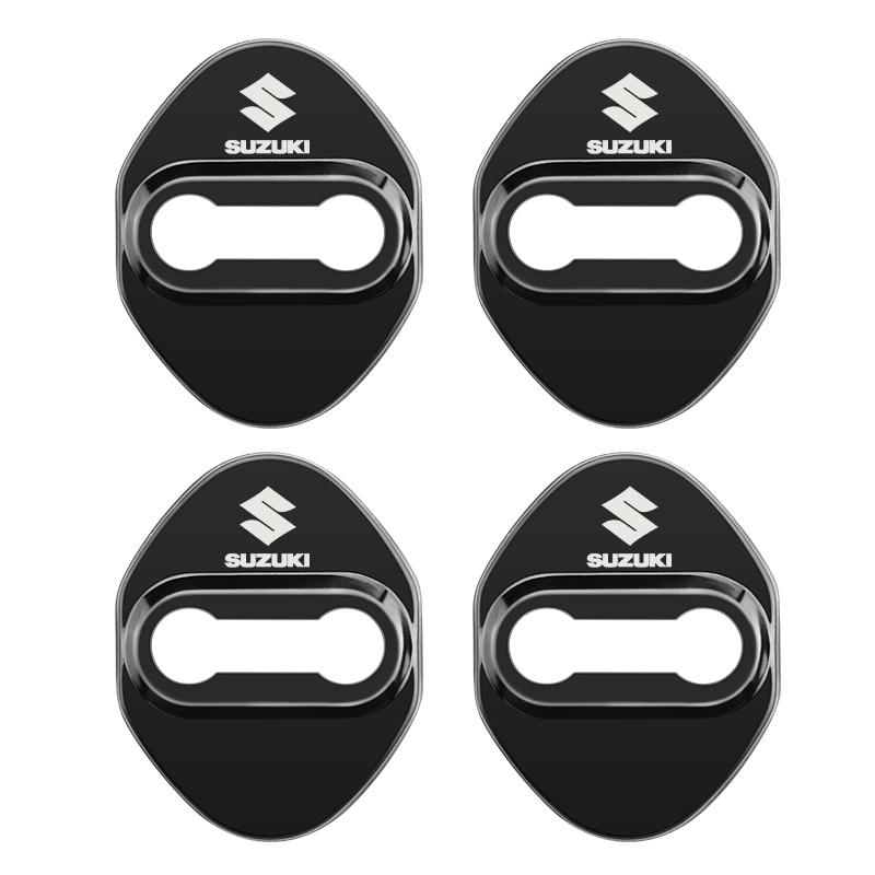 

4 PCS/Set Fashion Stainless Steel Car Covers Door Lock Protecting Cover For Suzuki Vitara jimny SWIFT SX4